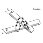 Schoftboom draadklem 1,5" x 2"