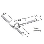 T-klem tweedelig 1,5" x 1,5"