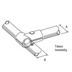 T-klem tweedelig 1,5" x 2"