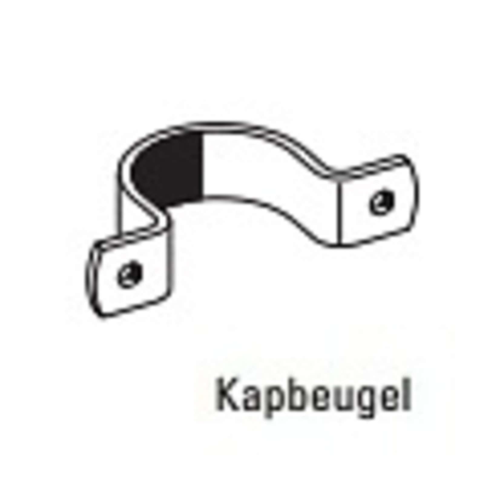 Kapbeugel 1"