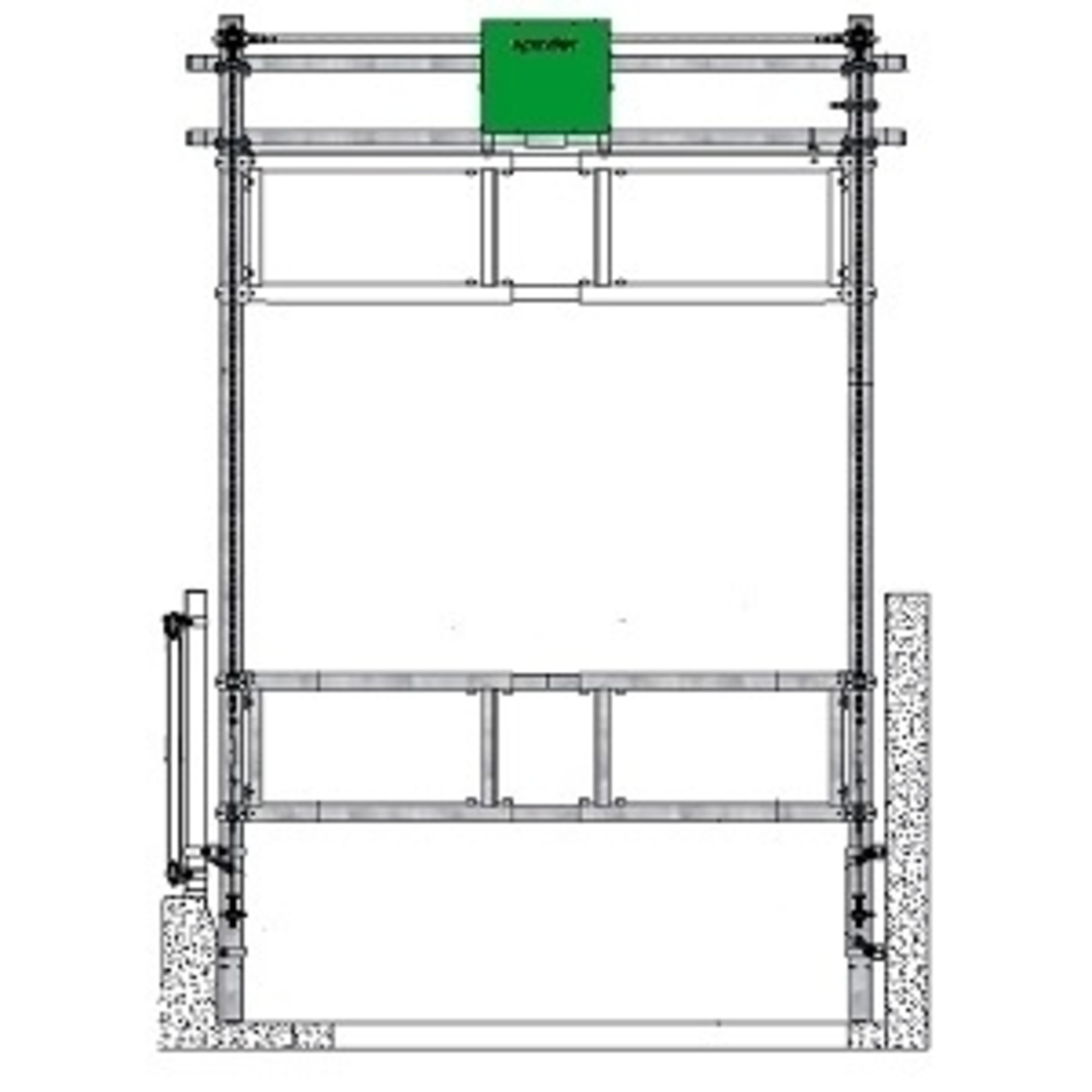 Spinder Elektrisch optrekhek - Spinder Autolift, lengte 440-550 cm