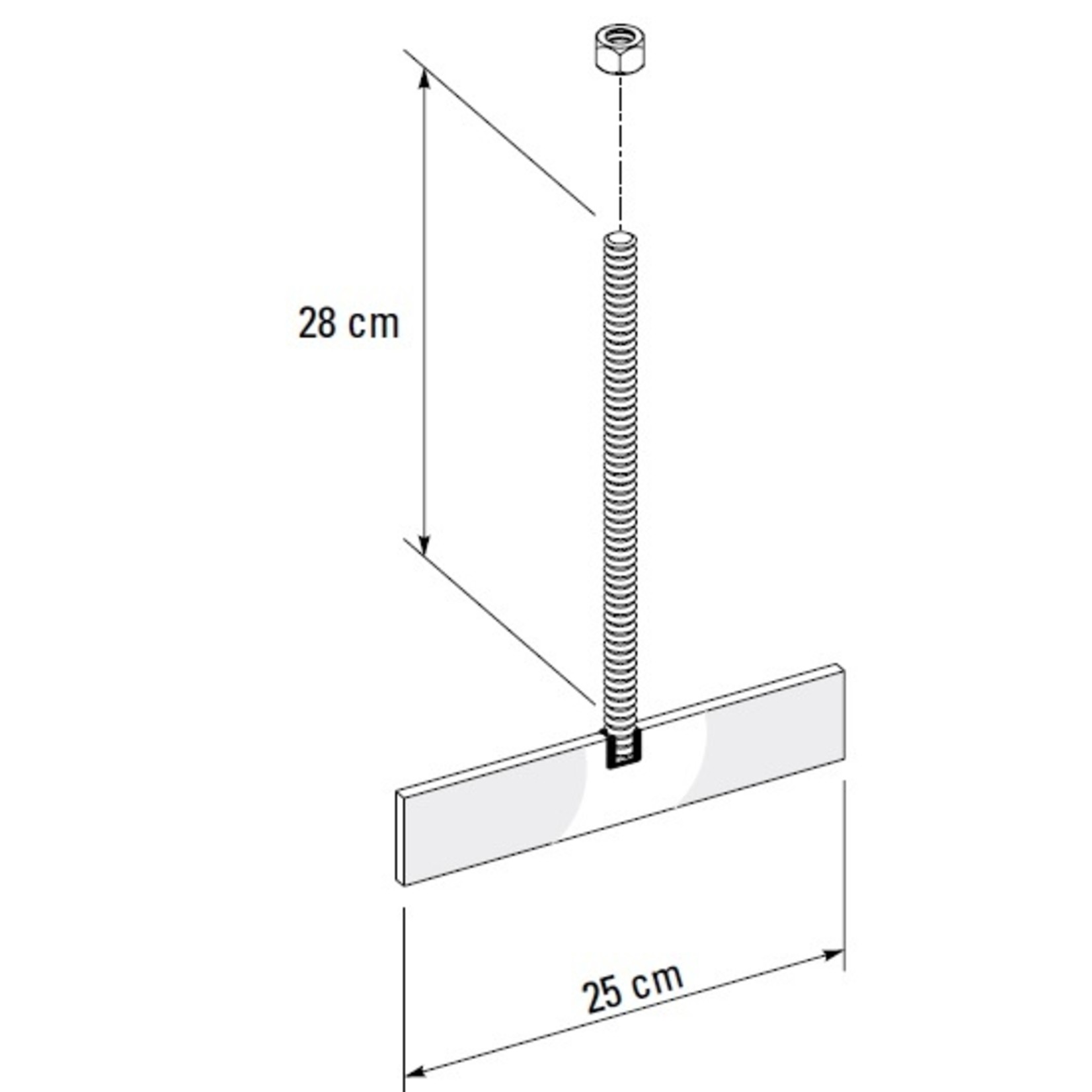 T-bout M16 / 28 x 25 cm + moer