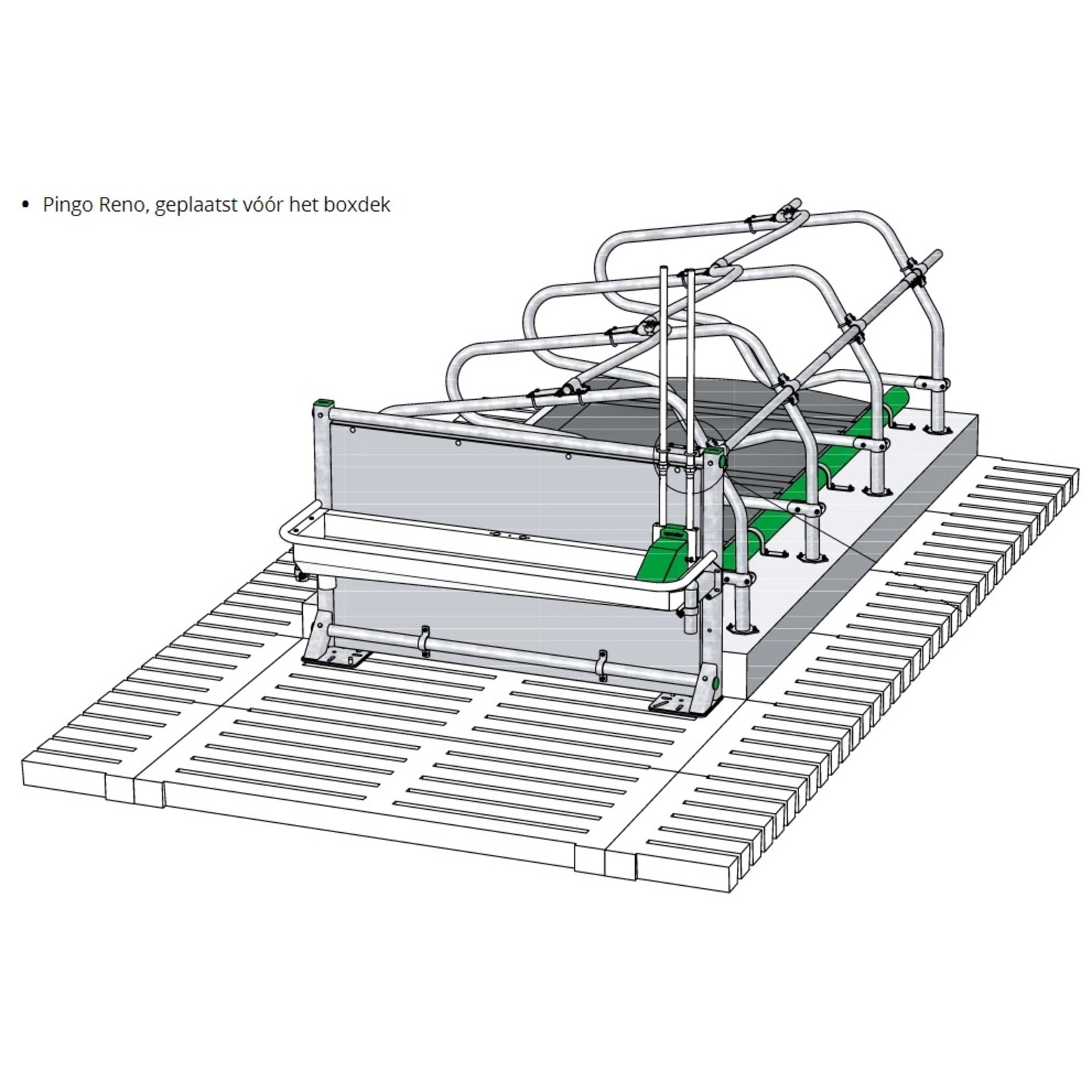 Spinder RVS renovatie drinkbak Spinder Pingo Reno 200 met spatplaat