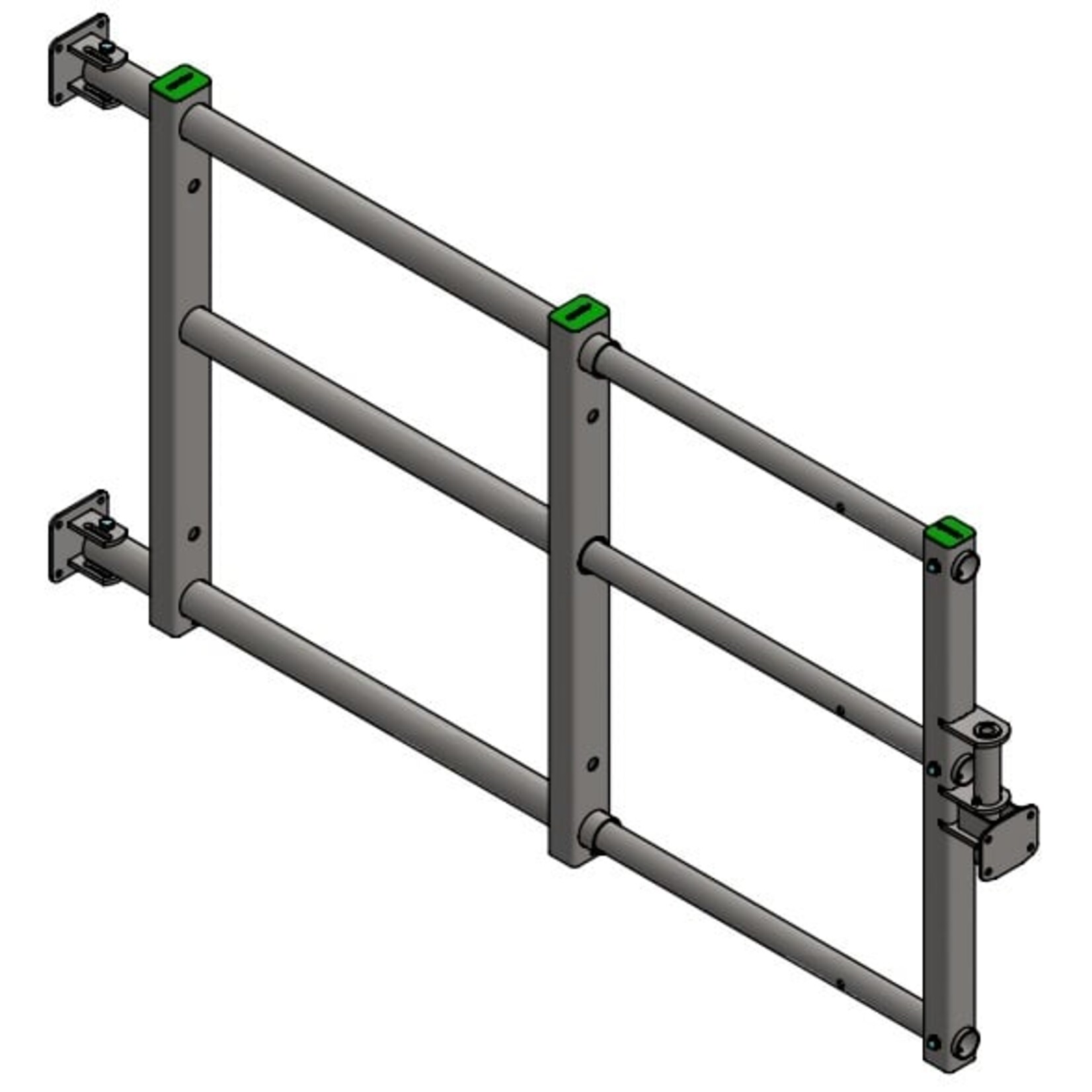 Uitschuifbaar 3 buis afscheidingshek, lengte 200-300 cm