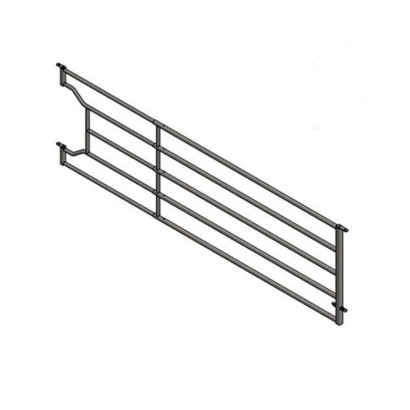 OMKE OMKE instelbaar hek met drinkbakopening, lengte 300-400 cm
