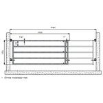 OMKE OMKE instelbaar hek, lengte 600-700 cm