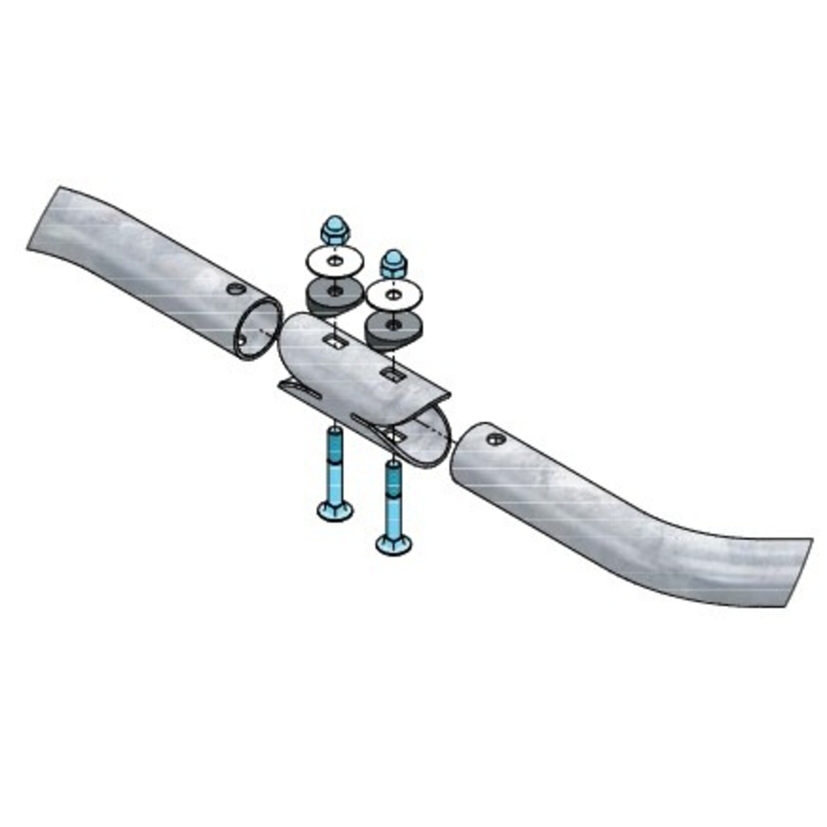 Losse koppeling golfschoftboom compleet