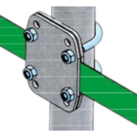 Spinder Klemplaat voor keerband 2½" standpijp