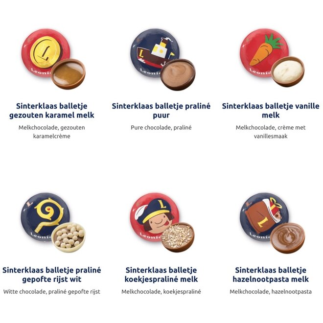 Brievenbus Chocolade - 15 Sinterklaasballetjes