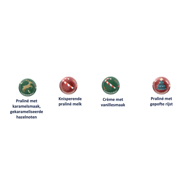 Metalen Kerstbal Rood - 240 gram