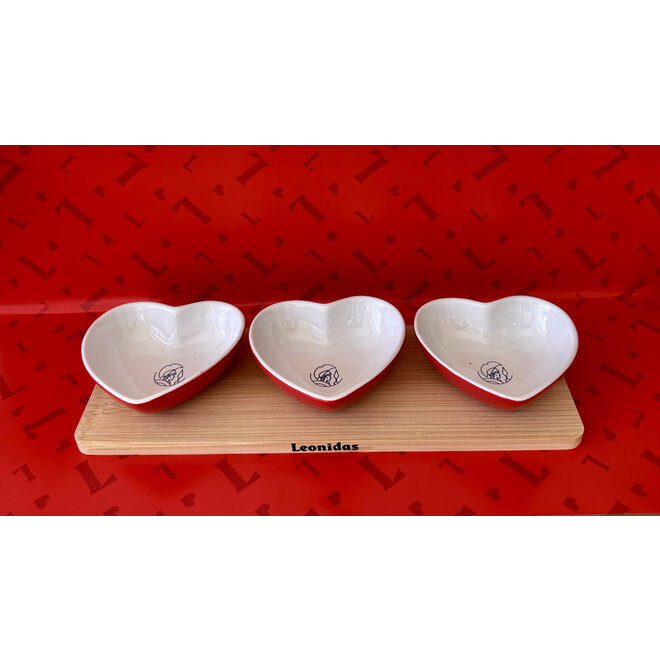 Hartjes dienblad keramiek - 300 gram