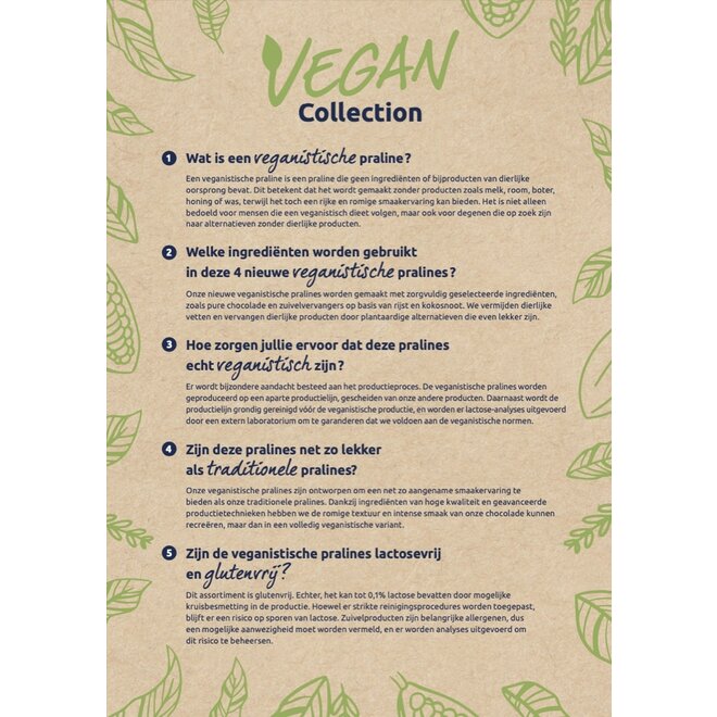 Brievenbus Chocolade - 16 Vegan Bonbons