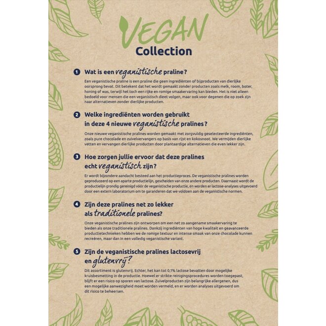Brievenbus Chocolade - 25 Vegan Bonbons