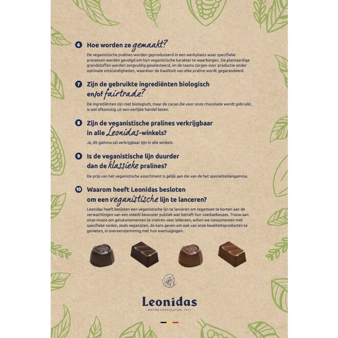 Brievenbus Chocolade - 25 Vegan Bonbons