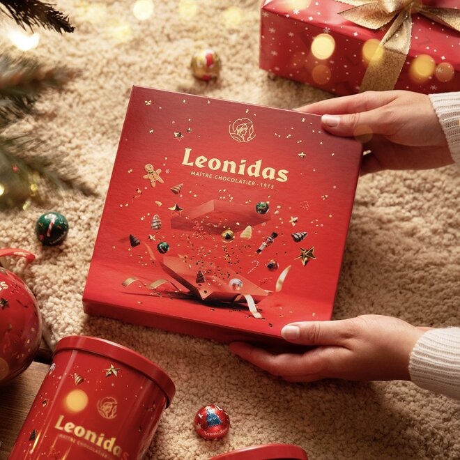 Kerst Zanzibar Rood - 16 Bonbons