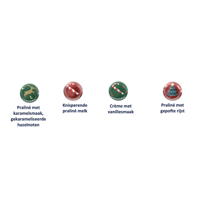 Metalen Kerstbal Groen - 240 gram