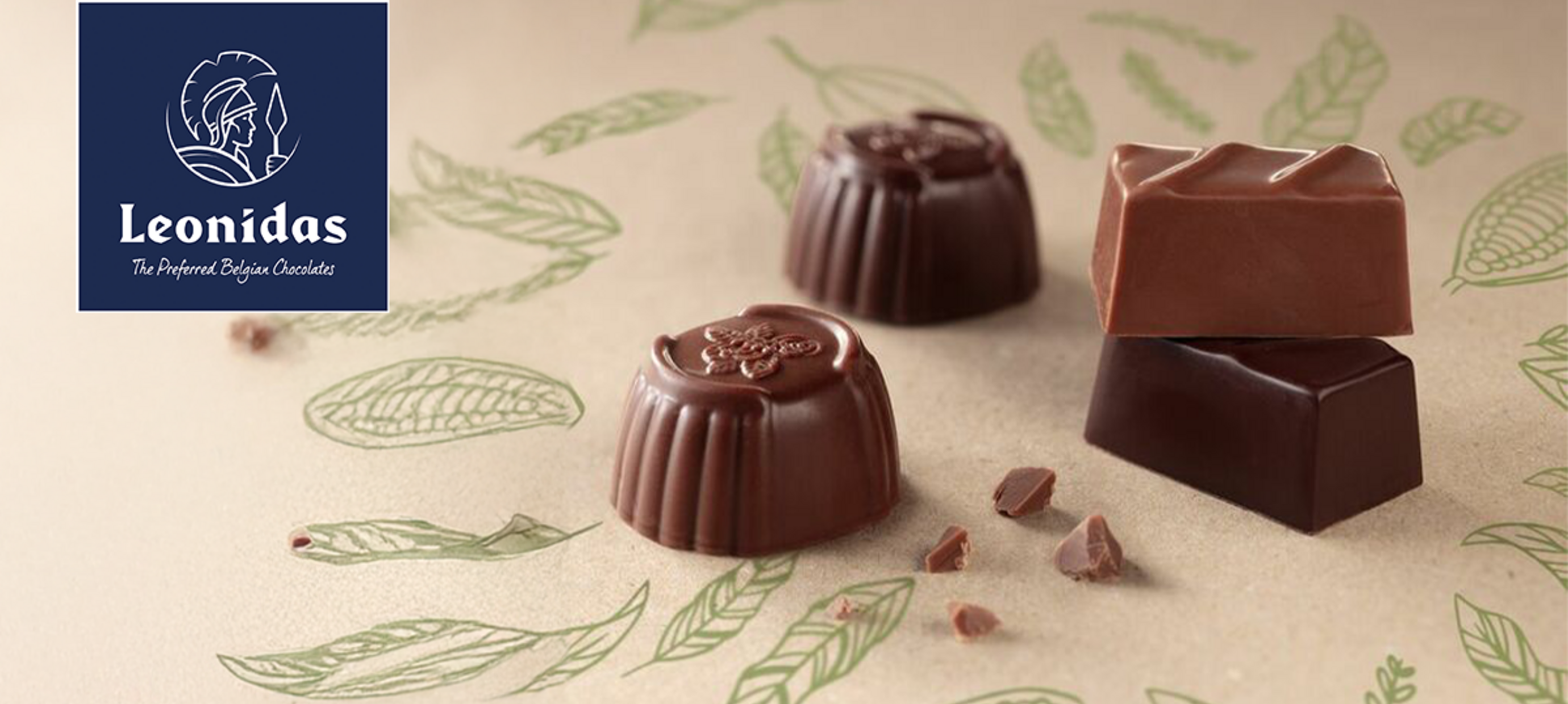 Metalen huisjes van Leonidas 