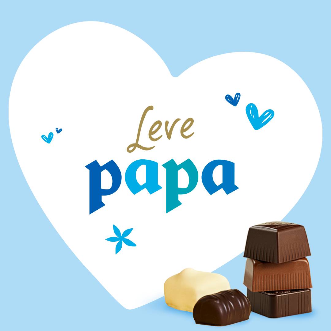 Verras Papa met een chocolade traktatie