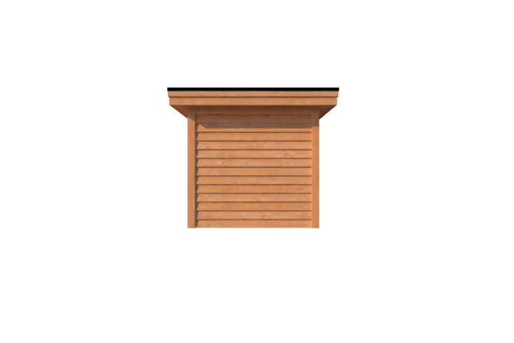 Tuinhuis met veranda plat dak 150 x 250 + 250cm Tuinhuis met veranda plat dak 150 x 250 + 250cm