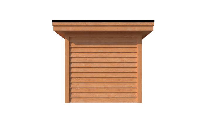 Tuinhuis met veranda plat dak 150 x 250 + 600cm Tuinhuis met veranda plat dak 150 x 250 + 600cm