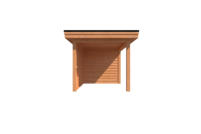 Tuinhuis met veranda plat dak 200 x 250 + 250cm Tuinhuis met veranda plat dak 200 x 250 + 250cm