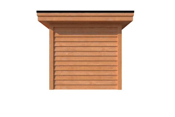 Tuinhuis met veranda plat dak 250 x 250 + 600cm Tuinhuis met veranda plat dak 250 x 250 + 600cm