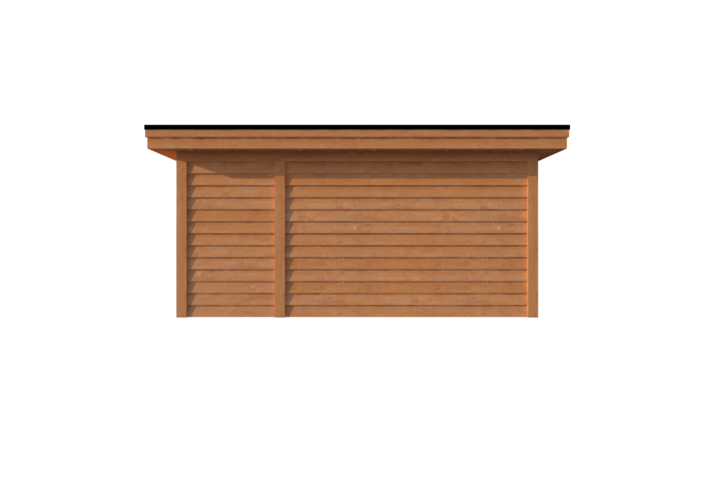 Tuinhuis met veranda plat dak 150 x 300 + 350cm Tuinhuis met veranda plat dak 150 x 300 + 350cm