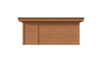 Tuinhuis met veranda plat dak 150 x 300 + 400cm Tuinhuis met veranda plat dak 150 x 300 + 400cm