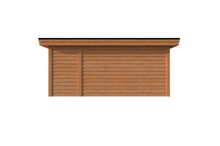 Tuinhuis met veranda plat dak 150 x 300 + 400cm Tuinhuis met veranda plat dak 150 x 300 + 400cm