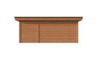 Tuinhuis met veranda plat dak 200 x 300 + 400cm Tuinhuis met veranda plat dak 200 x 300 + 400cm