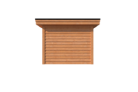 Tuinhuis met veranda plat dak 200 x 300 + 400cm Tuinhuis met veranda plat dak 200 x 300 + 400cm