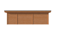 Tuinhuis met veranda plat dak 200 x 300 + 600cm