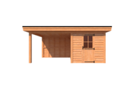 Tuinhuis met veranda plat dak 250 x 300 + 300cm Tuinhuis met veranda plat dak 250 x 300 + 300cm