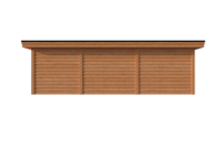 Tuinhuis met veranda plat dak 250 x 300 + 550cm Tuinhuis met veranda plat dak 250 x 300 + 550cm