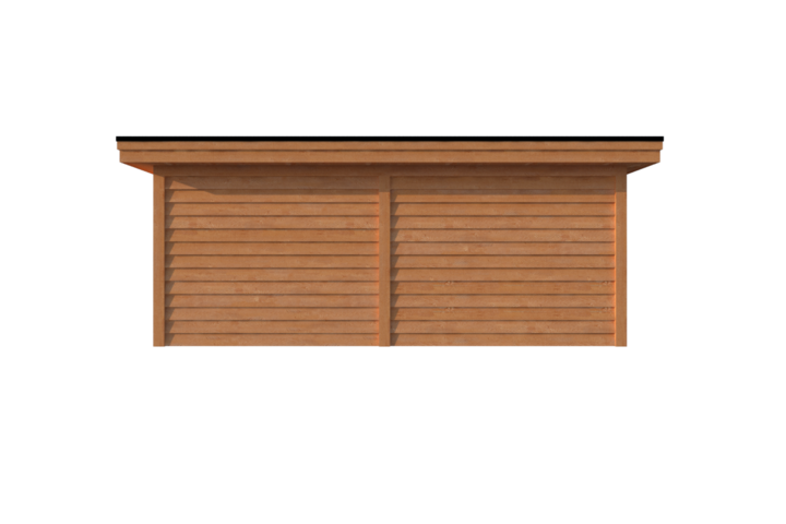 Tuinhuis met veranda plat dak 300 x 300 + 300cm Tuinhuis met veranda plat dak 300 x 300 + 300cm