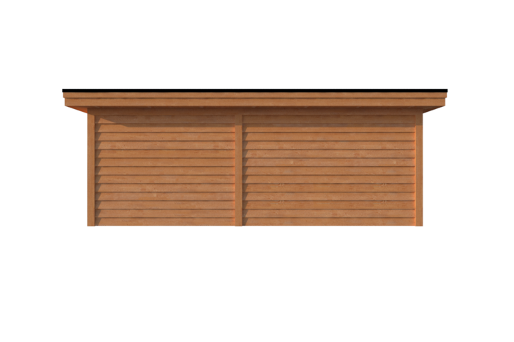 Tuinhuis met veranda plat dak 300 x 300 + 350cm Tuinhuis met veranda plat dak 300 x 300 + 350cm