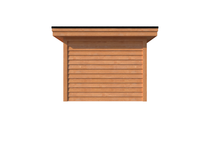 Tuinhuis met veranda plat dak 300 x 300 + 350cm Tuinhuis met veranda plat dak 300 x 300 + 350cm