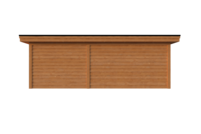 Tuinhuis met veranda plat dak 300 x 300 + 400cm Tuinhuis met veranda plat dak 300 x 300 + 400cm