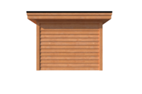 Tuinhuis met veranda plat dak 300 x 300 + 500cm Tuinhuis met veranda plat dak 300 x 300 + 500cm