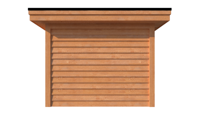 Tuinhuis met veranda plat dak 300 x 300 + 600cm Tuinhuis met veranda plat dak 300 x 300 + 600cm