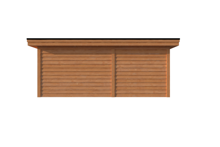 Tuinhuis met veranda plat dak 350 x 300 + 250cm Tuinhuis met veranda plat dak 350 x 300 + 250cm