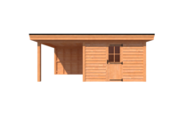 Tuinhuis met veranda plat dak 350 x 300 + 250cm Tuinhuis met veranda plat dak 350 x 300 + 250cm