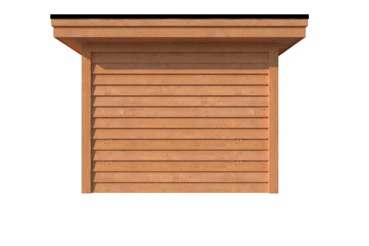 Tuinhuis met veranda plat dak 350 x 300 + 550cm Tuinhuis met veranda plat dak 350 x 300 + 550cm