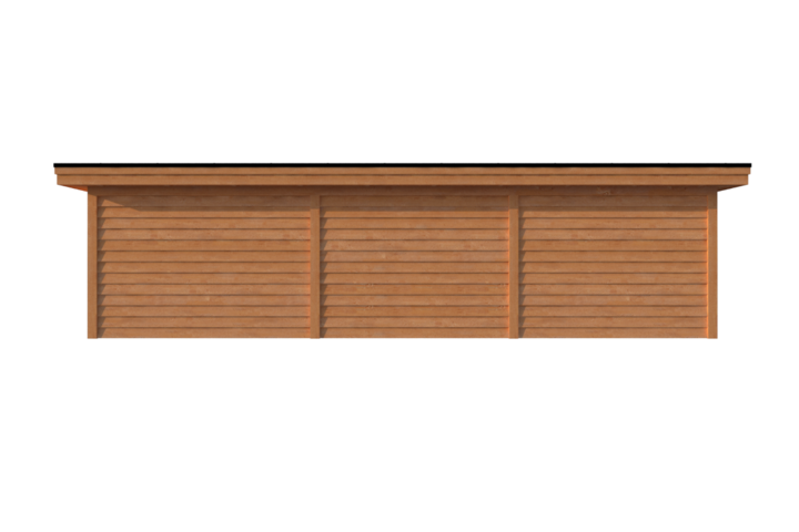 Tuinhuis met veranda plat dak 350 x 300 + 600cm Tuinhuis met veranda plat dak 350 x 300 + 600cm