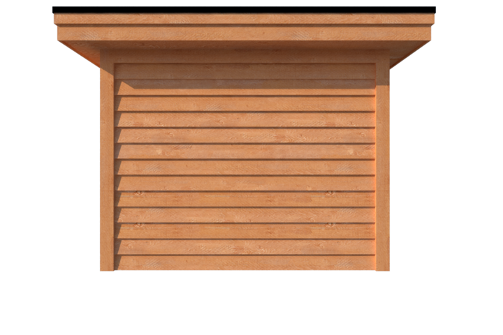 Tuinhuis met veranda plat dak 350 x 300 + 600cm Tuinhuis met veranda plat dak 350 x 300 + 600cm