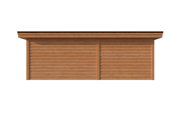 Tuinhuis met veranda plat dak 400 x 300 + 300cm Tuinhuis met veranda plat dak 400 x 300 + 300cm