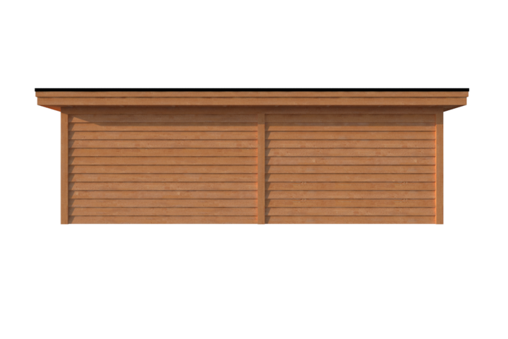 Tuinhuis met veranda plat dak 400 x 300 + 350cm Tuinhuis met veranda plat dak 400 x 300 + 350cm