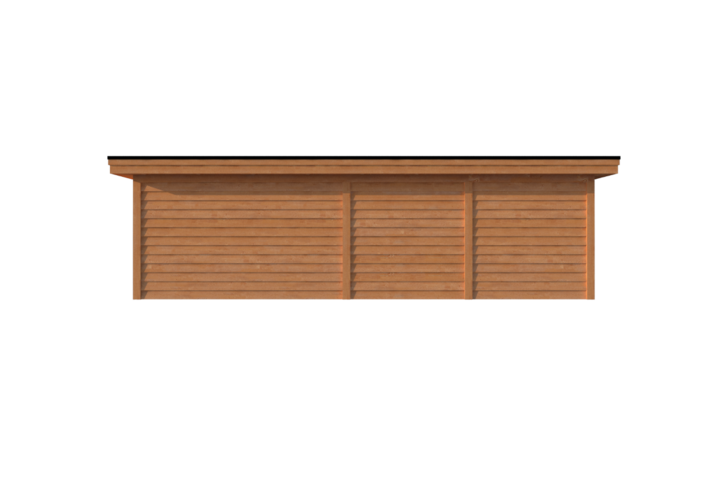 Tuinhuis met veranda plat dak 400 x 300 + 450cm Tuinhuis met veranda plat dak 400 x 300 + 450cm