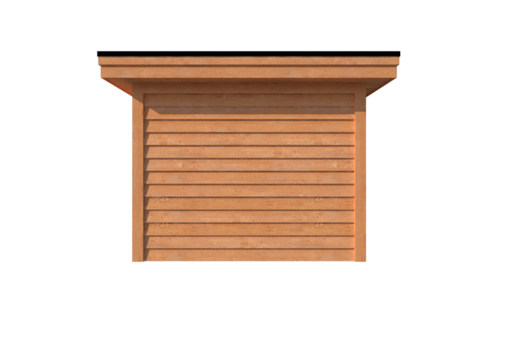 Tuinhuis met veranda plat dak 400 x 300 + 450cm Tuinhuis met veranda plat dak 400 x 300 + 450cm