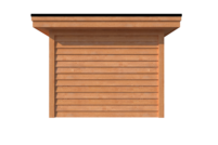 Tuinhuis met veranda plat dak 400 x 300 + 550cm Tuinhuis met veranda plat dak 400 x 300 + 550cm